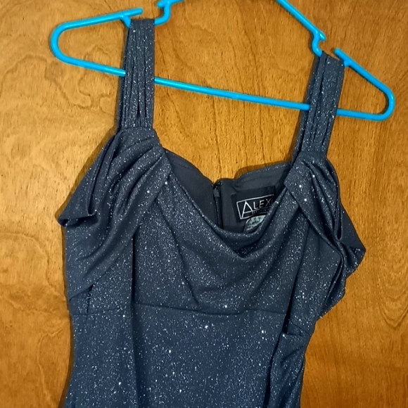 Alex Evenings Size 10 Blue Evening Gown - Picture 3 of 8